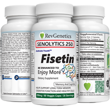 Load image into Gallery viewer, SENOLYTICS 250: Fisetin Supplement 250mg Mind &amp; Lifespan